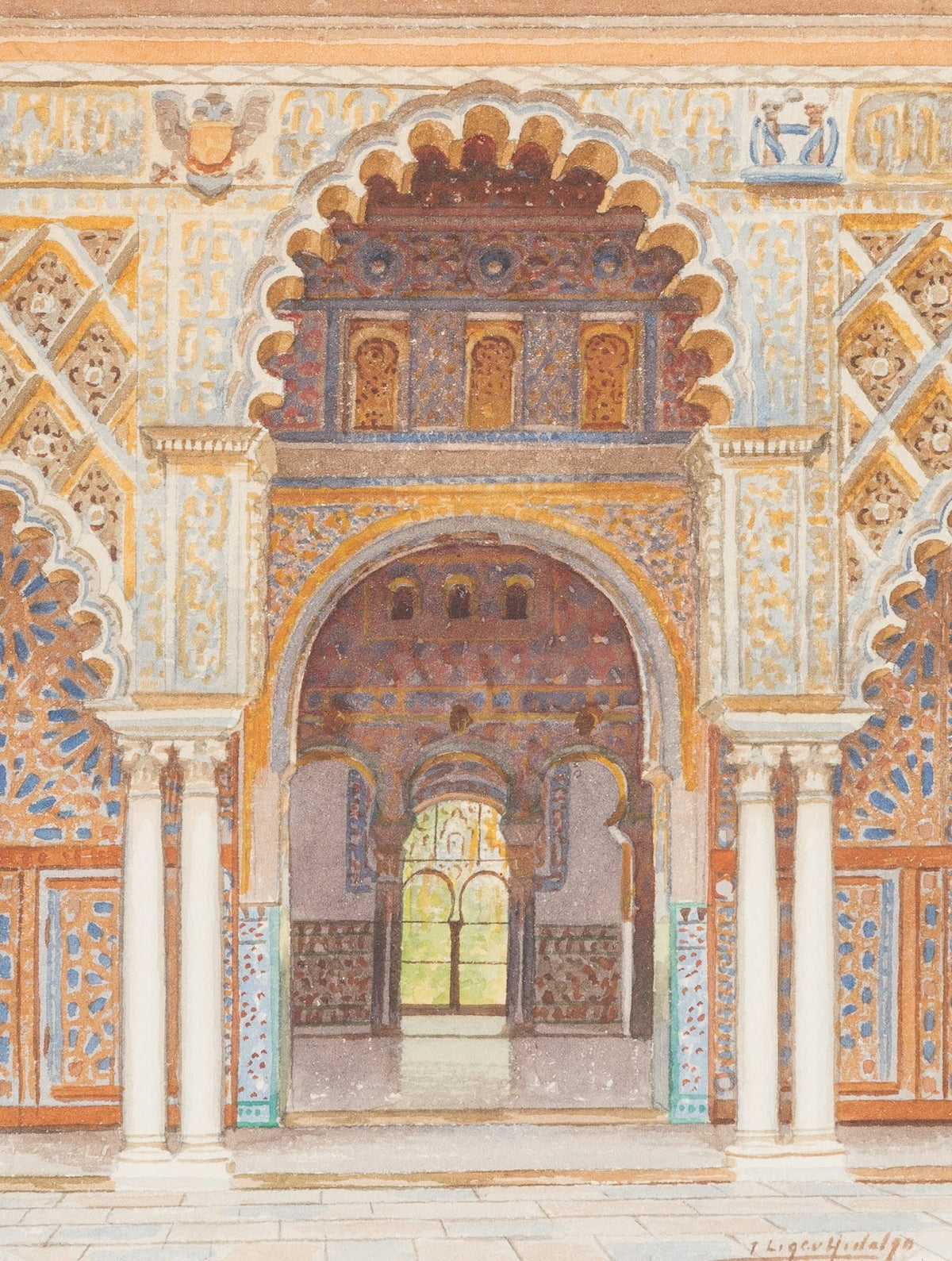 Patio In The Alcázar Of Seville
