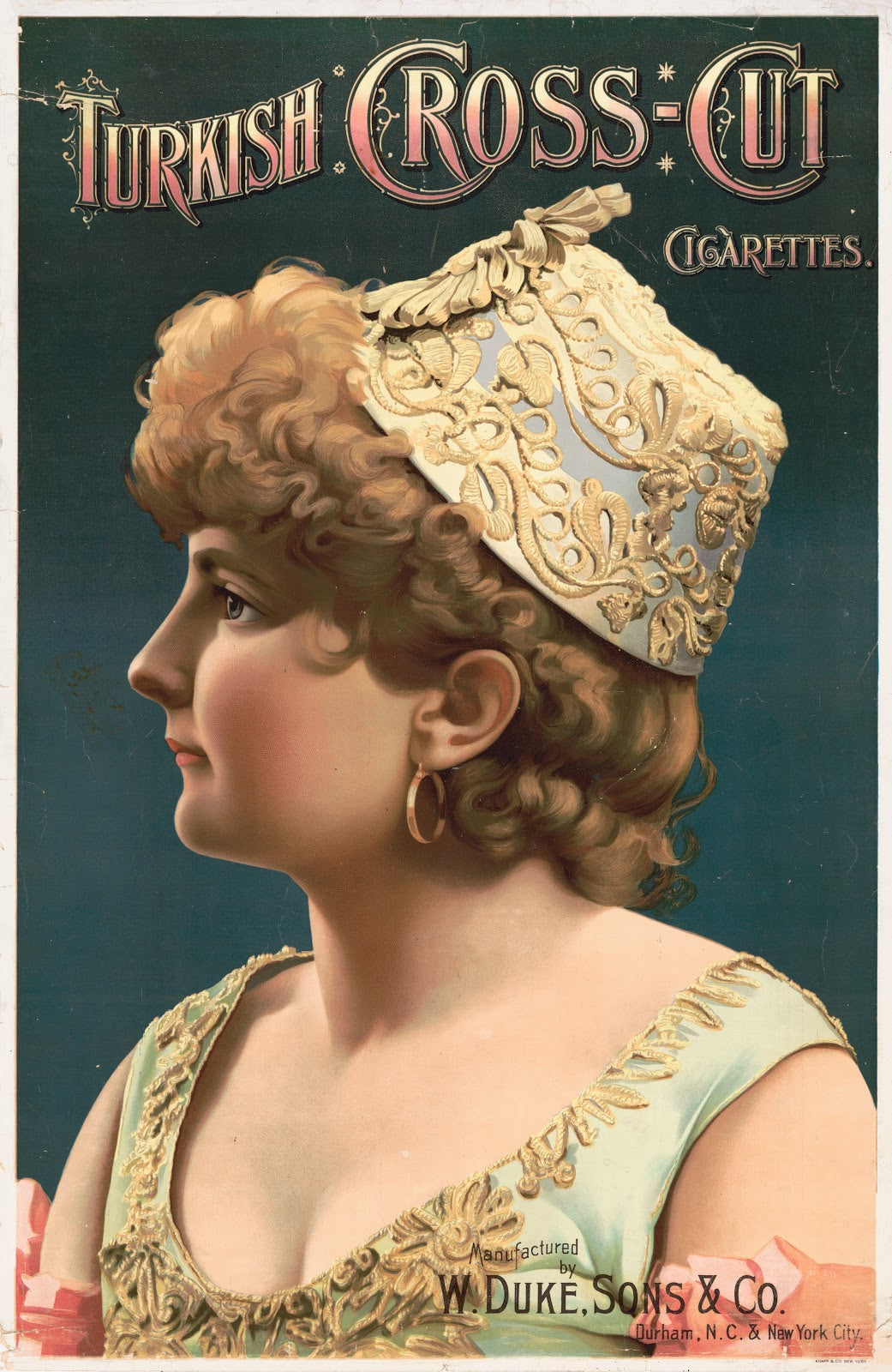 Turkish cross cut cigarettes 1880