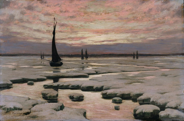 Winter Sunset ca 1890
