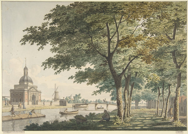 The Muiderpoort Amsterdam seen from the Plantage 1771