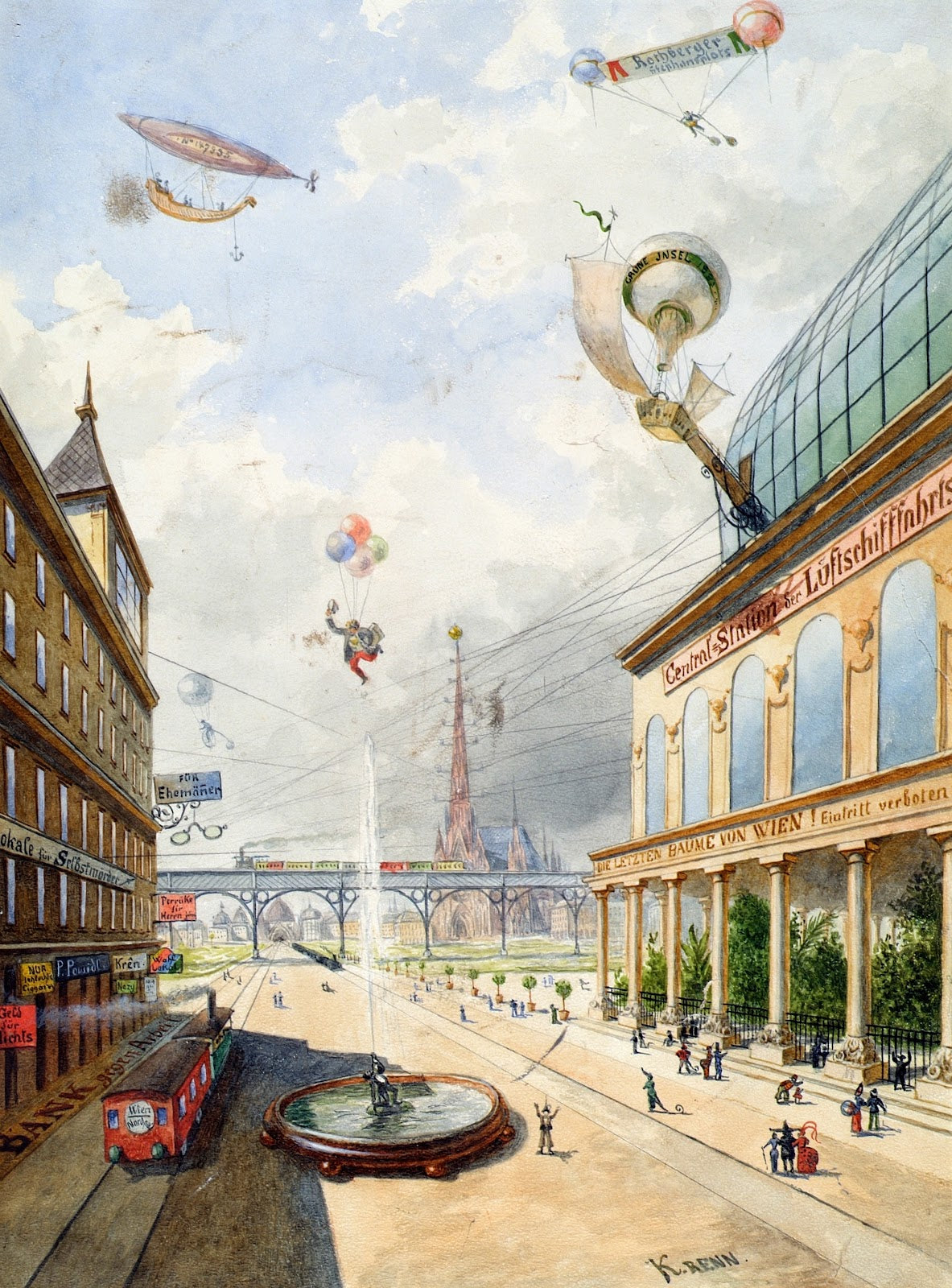Wien in hundert Jahren 1887