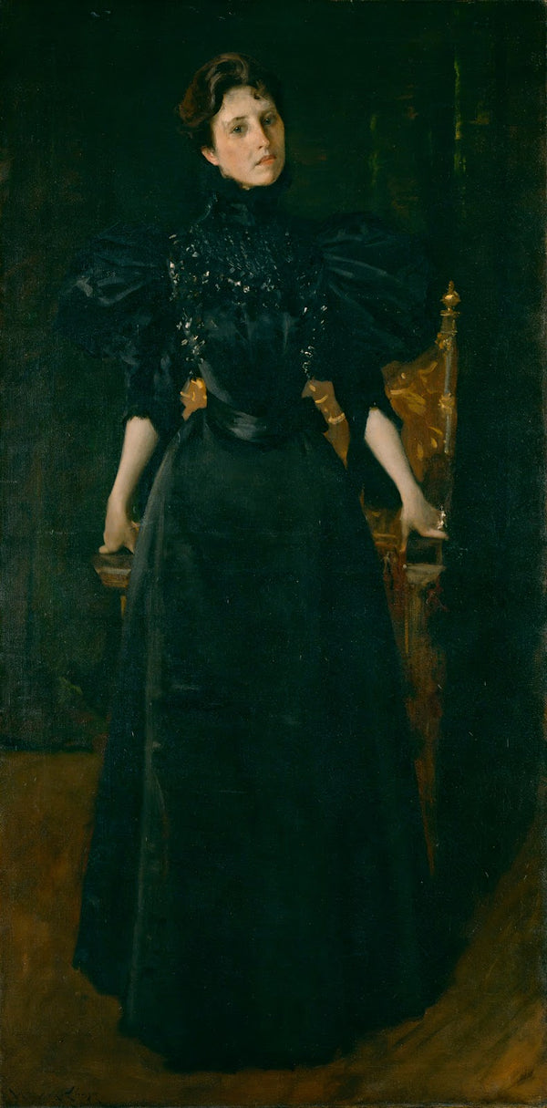 Portrait of a Lady in Black ca 1895