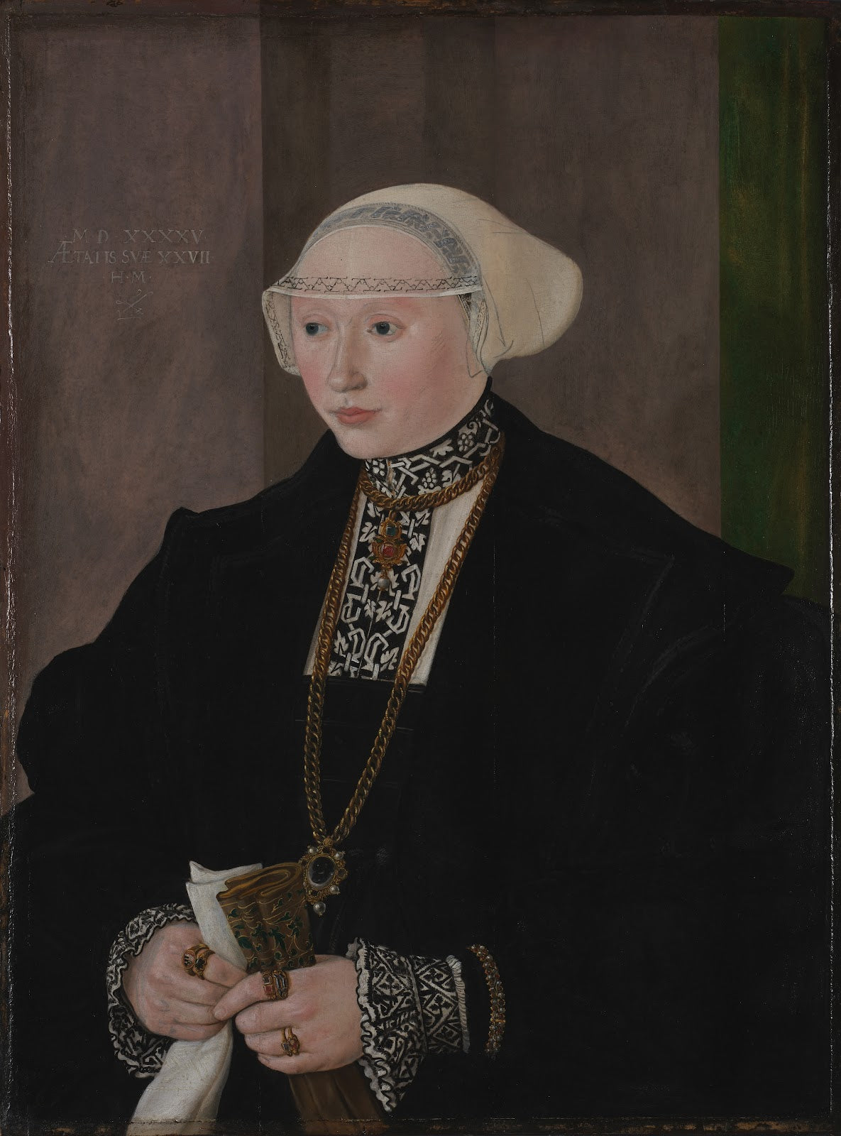 Portrait of Maria Kitscher Frau von Freyberg 1545