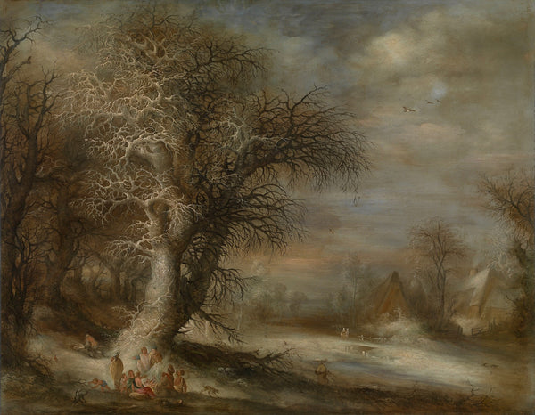 Snow Landscape with Gypsies