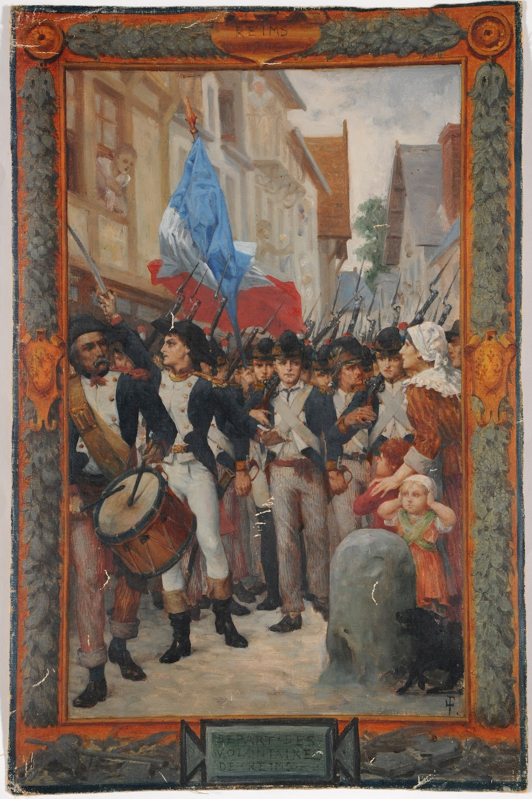 Départ des volontaires de Reims 1882