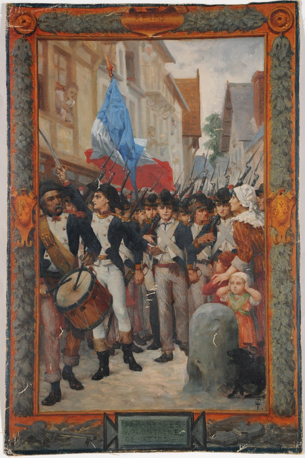 Départ des volontaires de Reims 1882