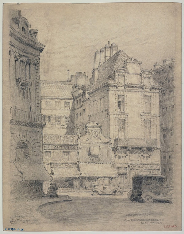 Angle de la rue dAboukir et place des Victoires 1926