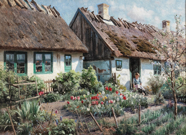 Springtime in a Rustic Garden 1923