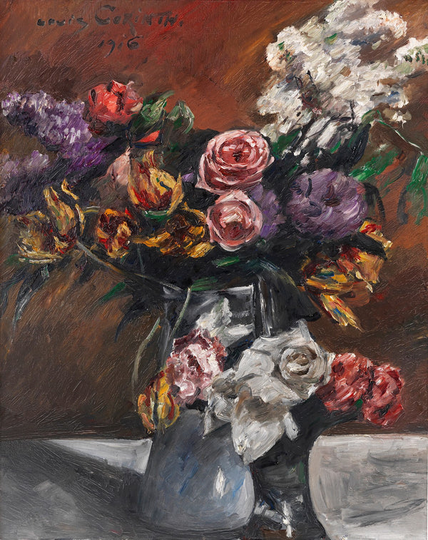 Rosen Tulpen und Flieder 1916