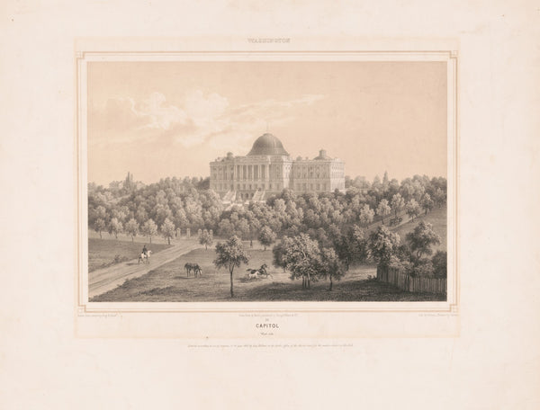 Capitol west side 1850