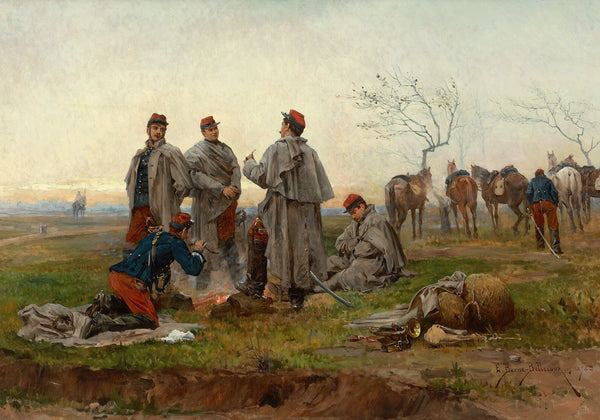 A Cavalry Halt 1878