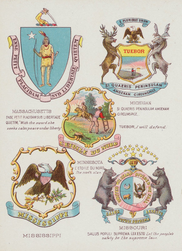 Seals and coats of arms of America Pl07 1902
