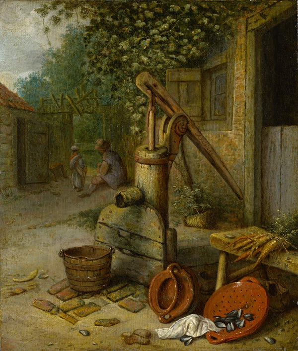 Court Of A Farm With Pump Well 1665 75