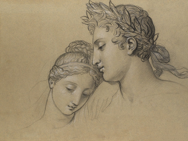 Study of Heads for Study for Castor and Pollux Freeing Helen 1817