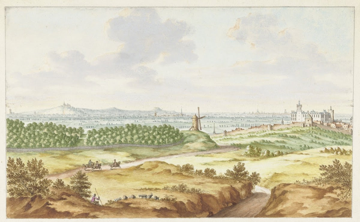 Gezicht op Kleef van de Galgenberg 1680   1685