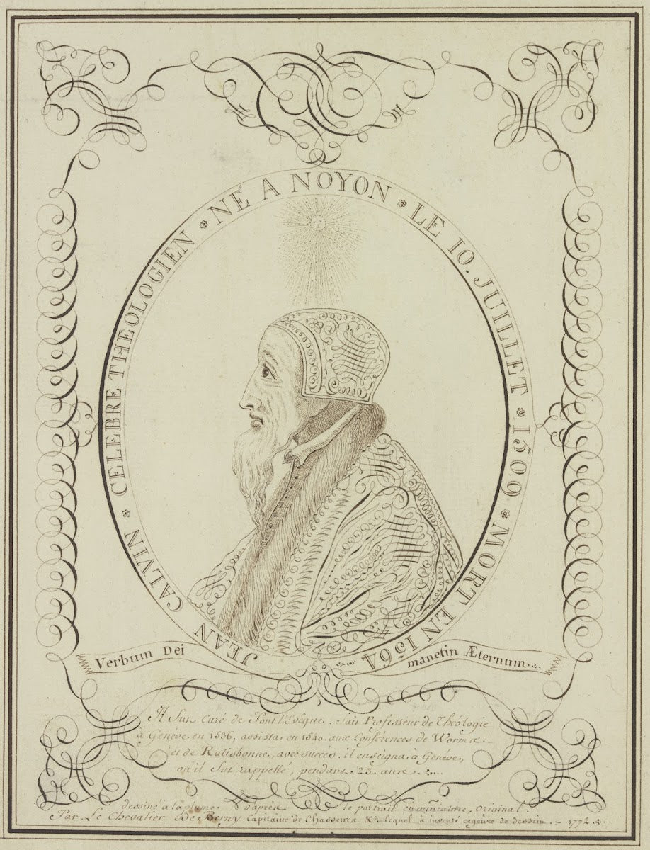 Portrait of Jean Calvin 1772