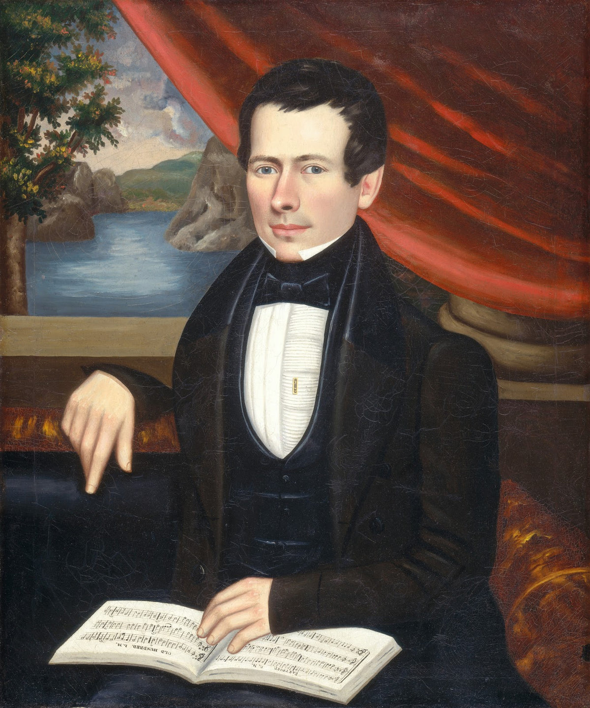 Man with a Tune Book Possibly Mr Cook c 1838