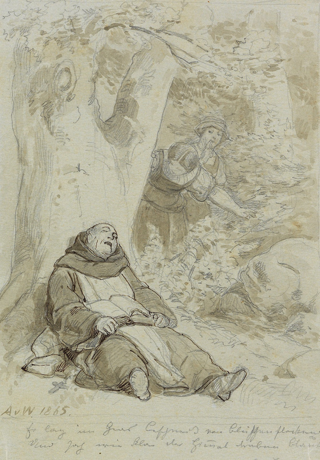 Sleeping Monk 1863