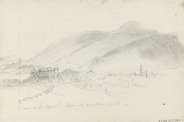 Holyrood from Calton Hill 1835