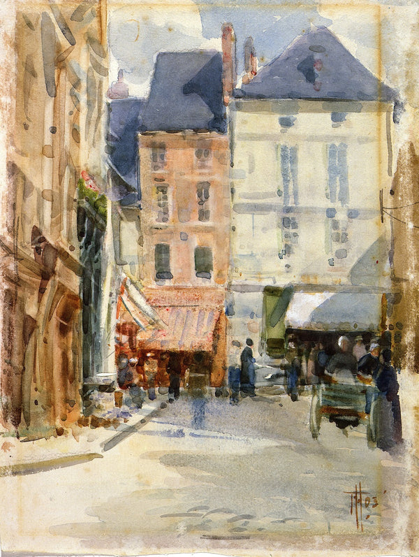 Street scene in Holland 1903