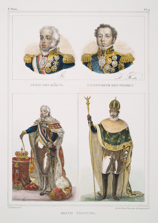 Le roi Don João VI LEmpereur Don Pedro I er Grand costume 1834   1839