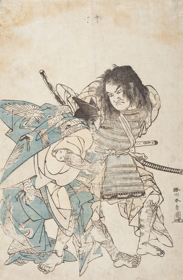 The Armor pulling Scene from the Tale of the Sōga Brothers late 1760s