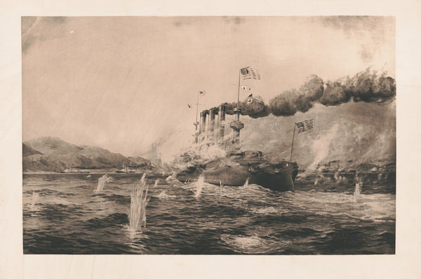 USS Brooklyn at the battle of Santigo 1899