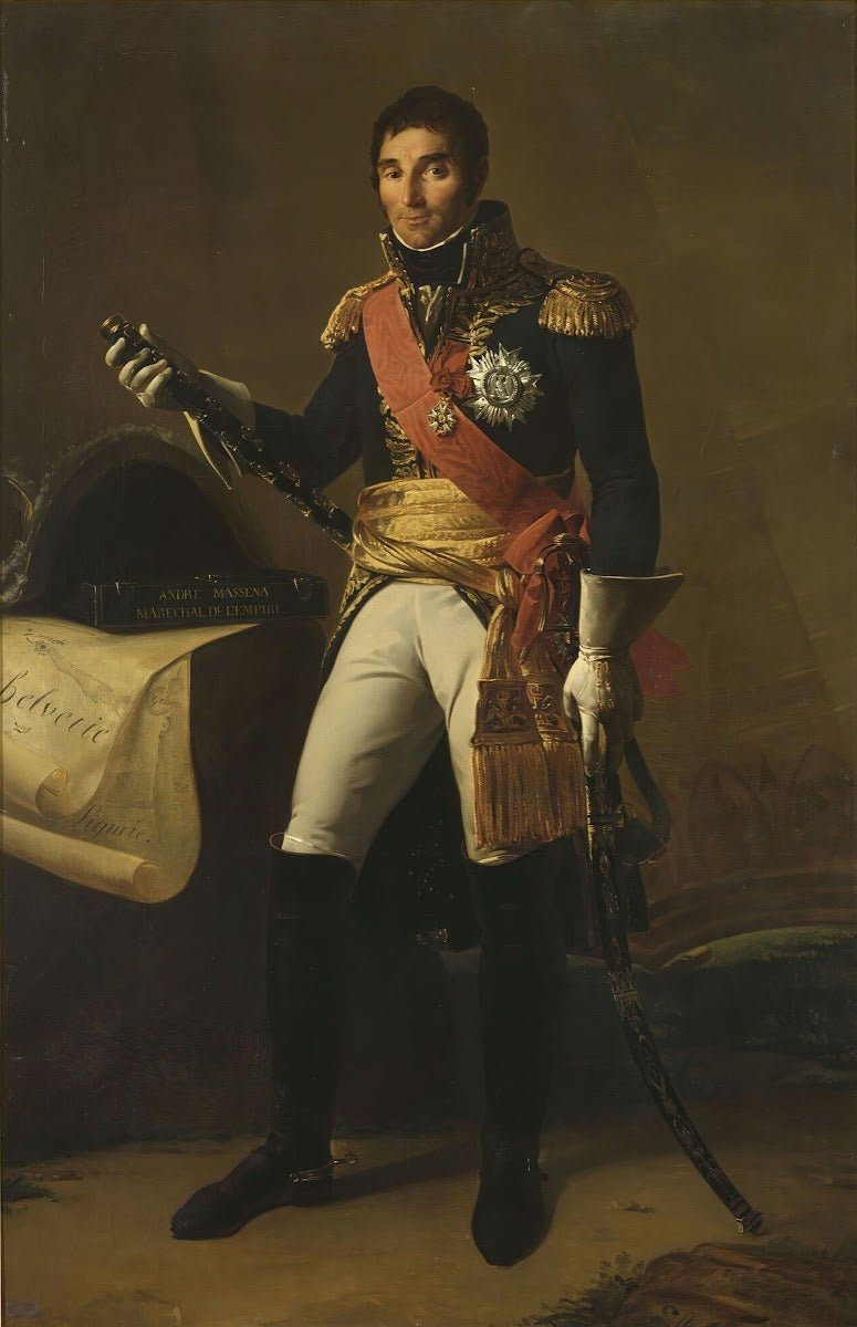 Le maréchal André Masséna 1758 1817 duc de Rivoli et prince dEssling circa 1853