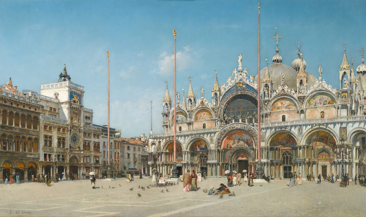 Saint Marks Square Venice 1898