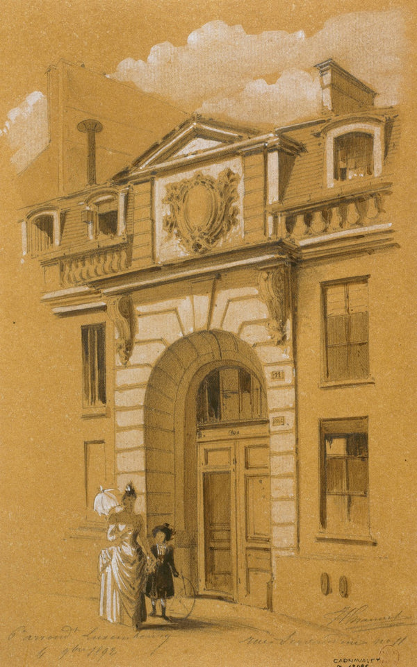 Porte dentrée du 11 rue Servandoni 6ème arrondissement 1892