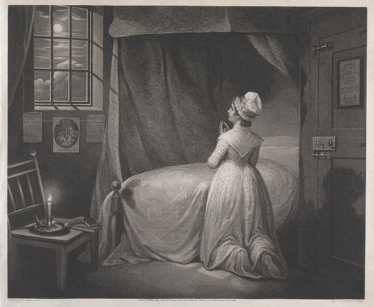 The Modest Girl in her Bed Chamber 1797