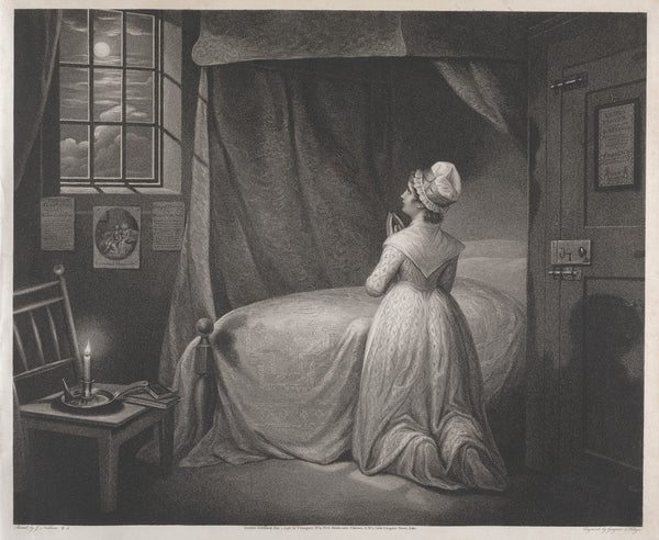 The Modest Girl in her Bed Chamber 1797