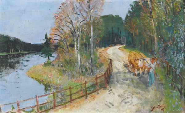 Attelage de Boeufs sur les Bords du Loing