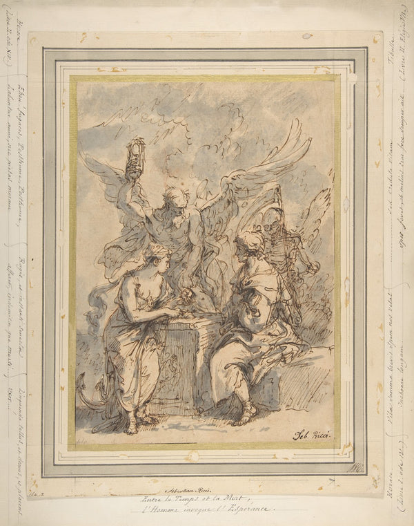 Allegory with Figures of Hope Time and Death 16591734