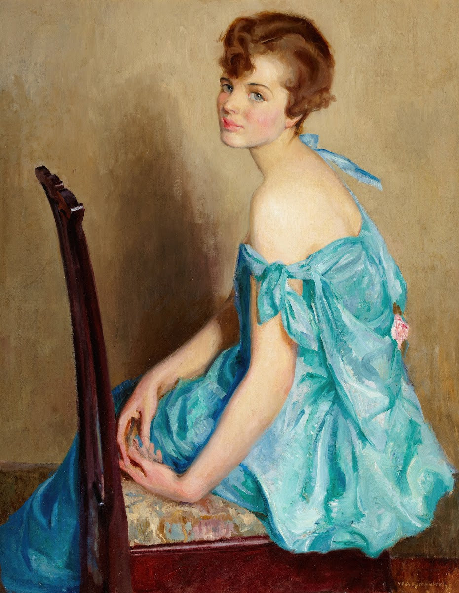 Woman in Blue circa 1910s