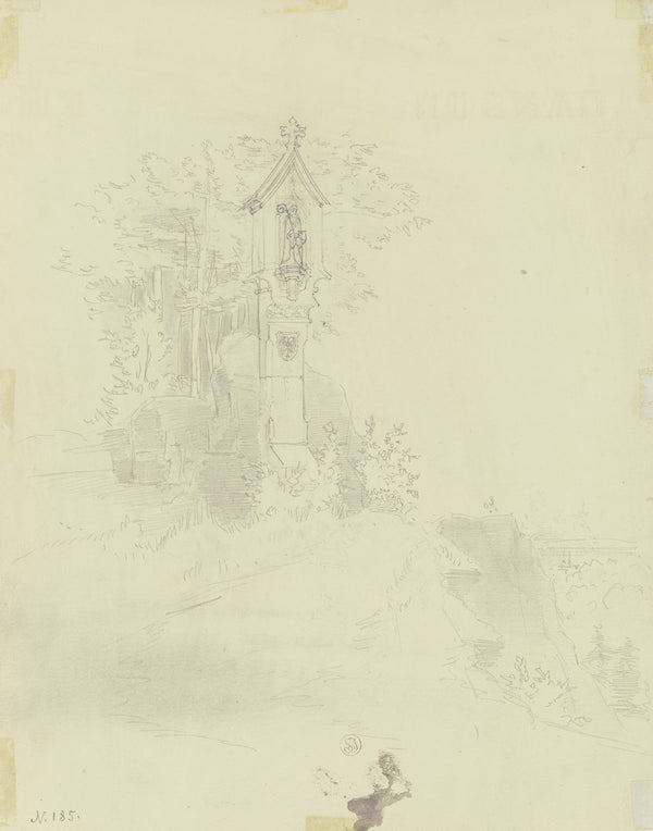 Standbild des Heiligen Petrus im Gebirge