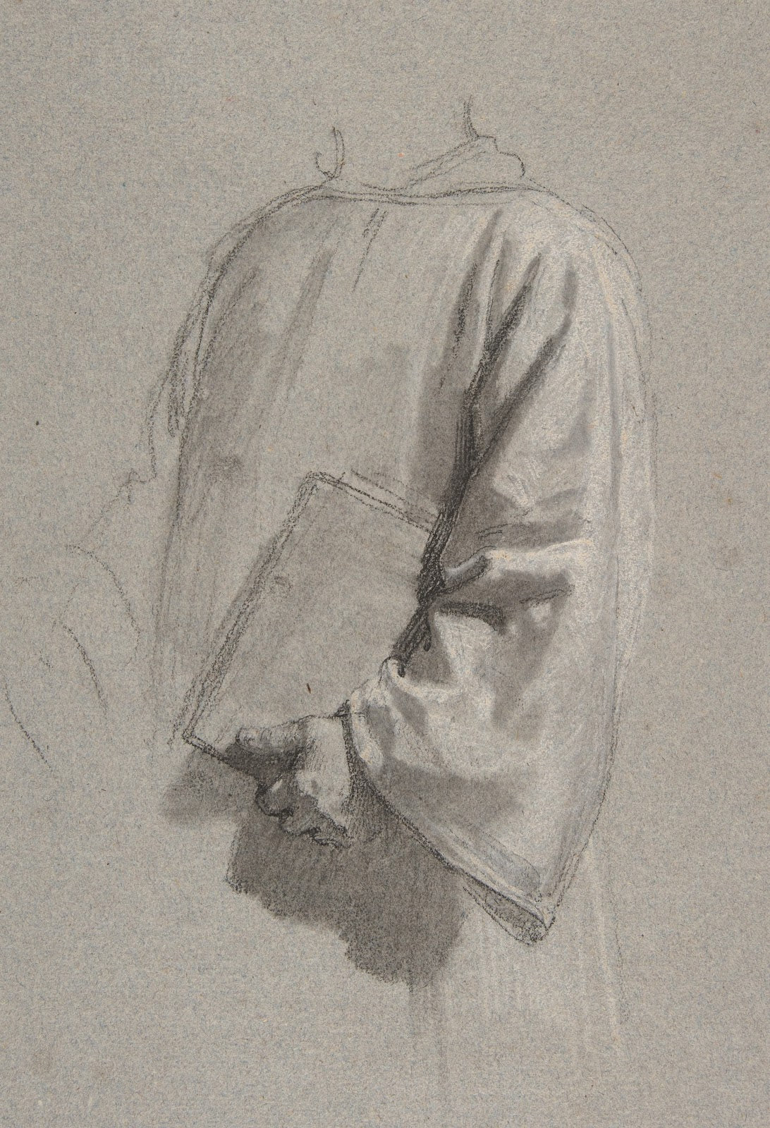 Drapery Study for a Cleric 19th Century