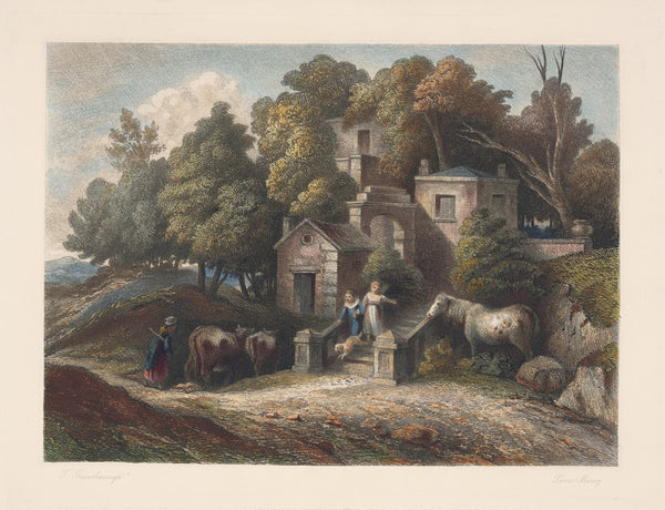 Landscape with a villa Thomas Gainsborough 1850