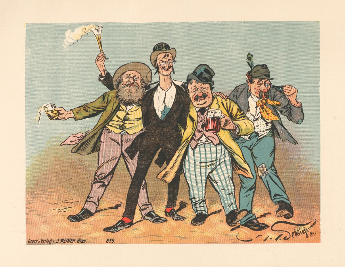 Trinker quartett Lumpenball 1884
