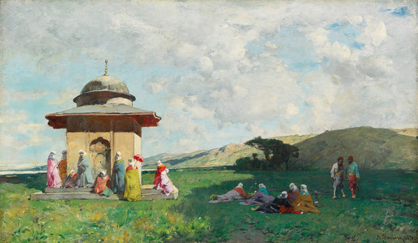 Turkish Women At A Shrine 1871