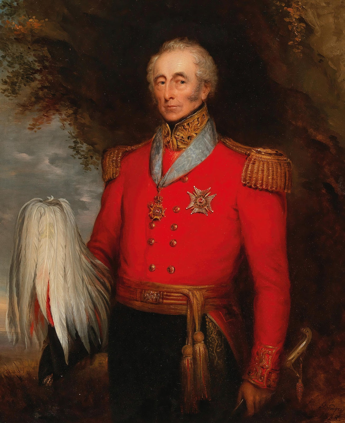 Portrait von Lieutnant General Sir David Latimer Tinling Wriddington 1757 1839 m