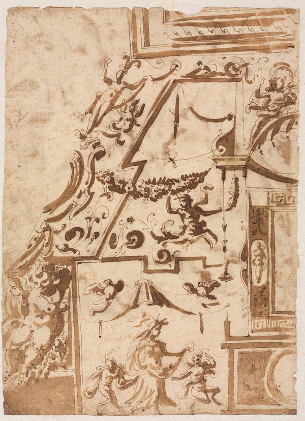 Grotesque with a Leaping Centaur c 1565 1588