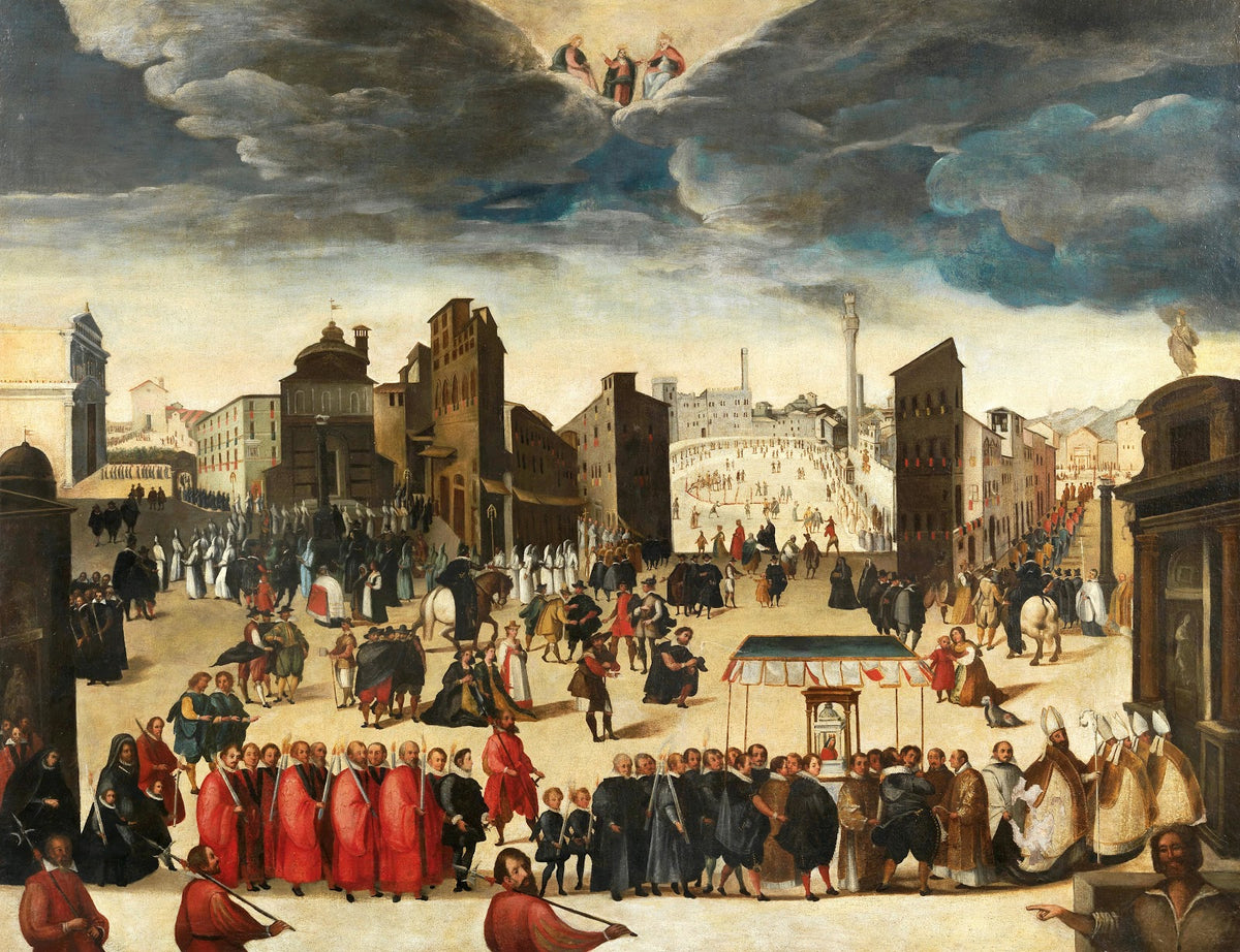 The procession celebrating the consecration of the Insigne Collegiata di Santa M