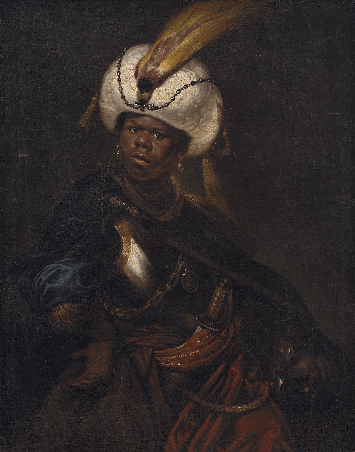 A Man Wearing a Turban and Armour 1625  1670
