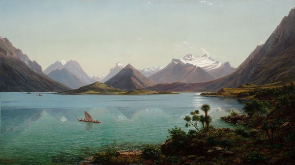 Lake Wakatipu with Mount Earnslaw Middle Island New Zealand
