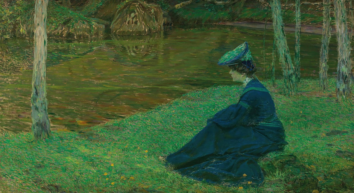 Martha Kurzweil am Ufer in Pont Aven c 1900