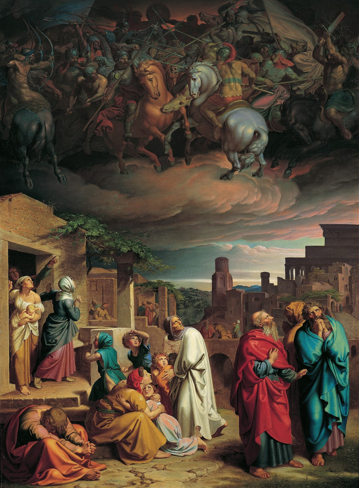Vision of the people of Jerusalem before the conquest of the city by Antiochus I