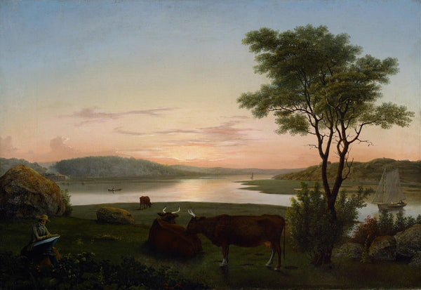 New England Inlet withSelf Portrait 1848