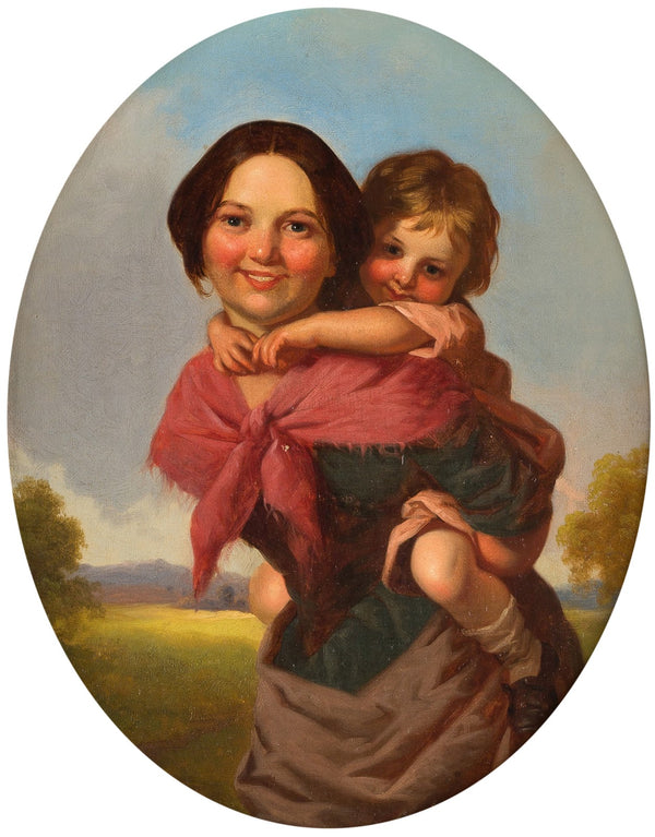 Irish girl and child 1855