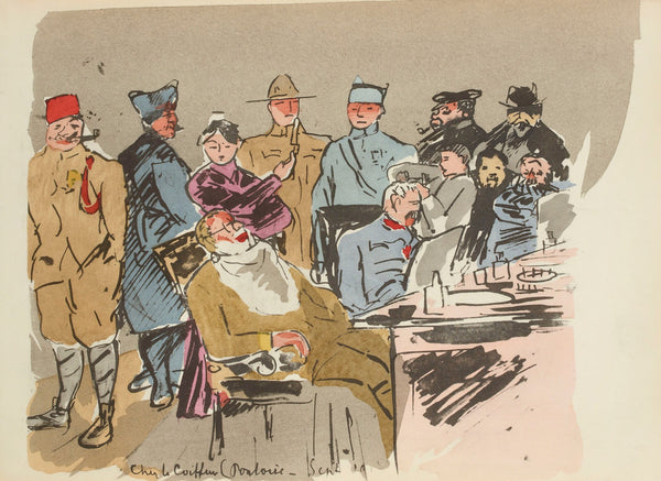 Chez le coiffeur Pontoise septembre 1915 1921